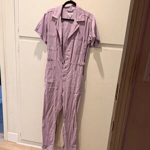 pistola Lilac Short-Sleeve Utility Jumpsuit